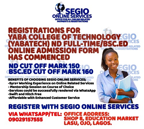 yaba-college-of-technology-yabatech-releases-nd-full-time-b-sc-degree